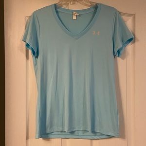 Light Blue UA V-neck Tee (New without tags)